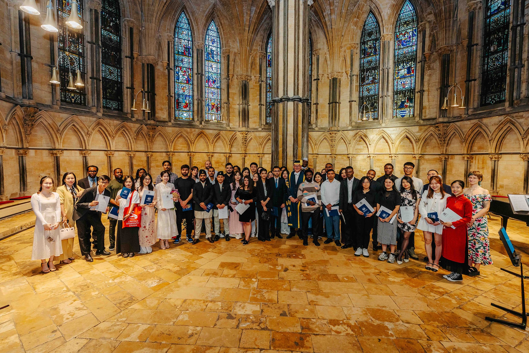 Students in the Cathedral